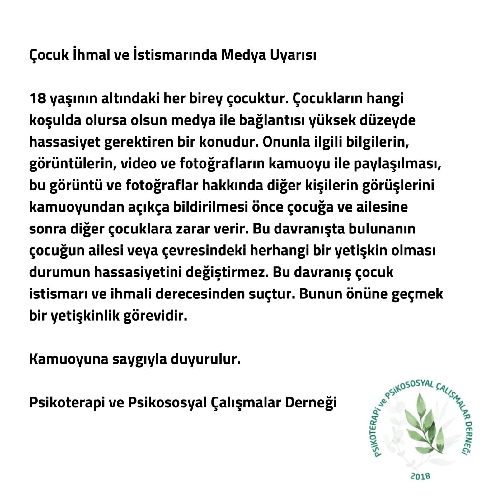 ÇOCUK İHMAL VE  İSTİSMARINDA MEDYA UYARISI